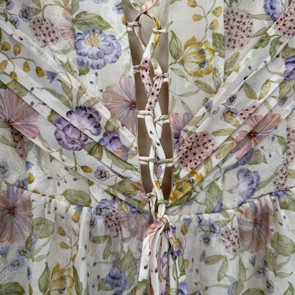 V. Chapman Pastel Floral Maxi Dress - Picture 8 of 11